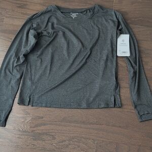 Athleta Charcoal Long Sleeve Women's Top